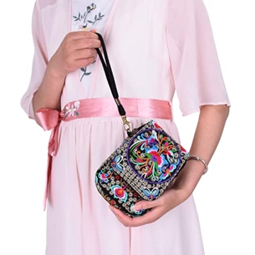 Jiyaru Embroidered Crossbody Bag - Fashionable and Lightweight