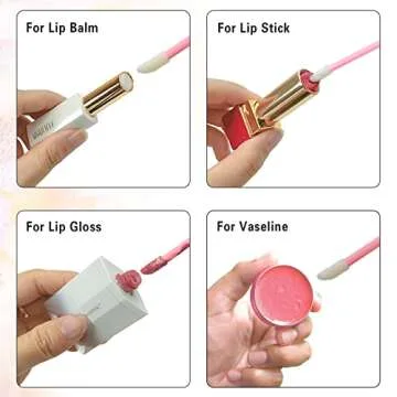 600 PCS Disposable Lip Wands for Makeup Application