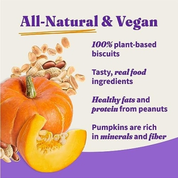 Halo Plant-Based Dog Treats with Peanuts & Pumpkin, 8 oz