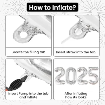 Giant KatchOn 2025 Graduation Balloons - 42 Inch Silver