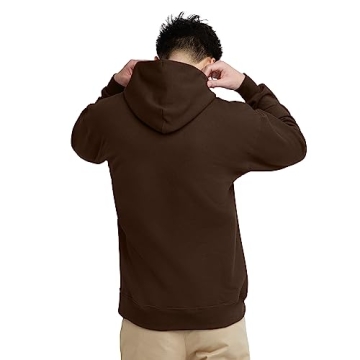 Hanes Heavyweight Fleece Hoodie for Men – Dark Chocolate
