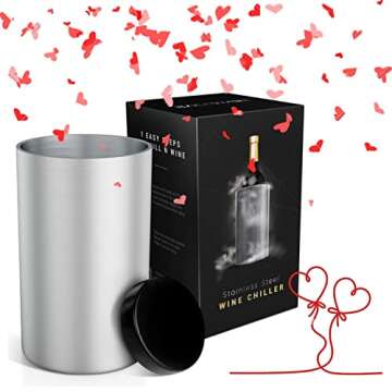 Stylish Wine Bottle Chiller with Ice Pack for Convenient Cooling