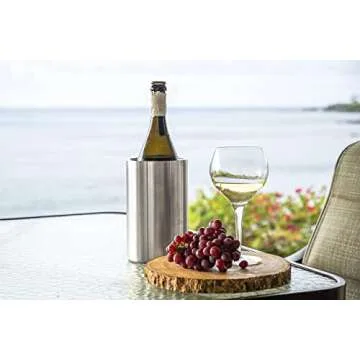Stylish Wine Bottle Chiller with Ice Pack for Convenient Cooling