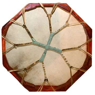 Shaman drum 8-corners with goat skin, Frame Drum, handmade … (20 inch)