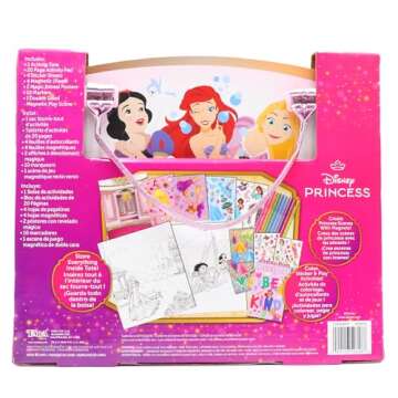 Tara Toys Princess Activity Tote - Ultimate Princess Adventure Bag with Coloring Books, Stickers, and Craft Supplies, Travel-Friendly Set for Little Artists, Imaginative Play, Ages 3+ 