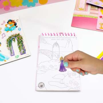 Tara Toys Princess Activity Tote - Ultimate Princess Adventure Bag with Coloring Books, Stickers, and Craft Supplies, Travel-Friendly Set for Little Artists, Imaginative Play, Ages 3+ 
