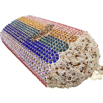 DJBM Luxury Rhinestone Clutch for Women | Evening Bag