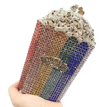 DJBM Luxury Rhinestone Clutch for Women | Evening Bag