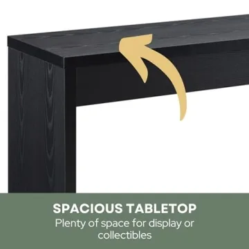 48" Black Northfield Console Table Modern Stylish Sofa Table