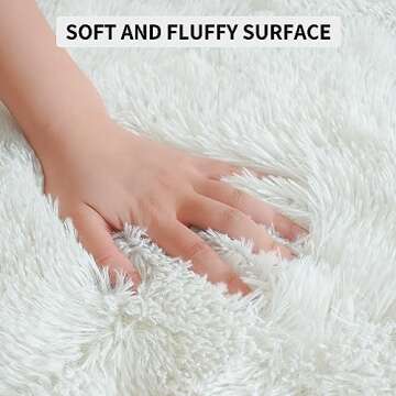 Tepook 8x10 Super Soft Fluffy Rug for Cozy Living