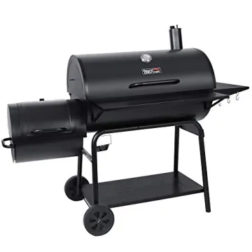 Royal Gourmet CC2036F Barrel Charcoal Grill & Offset Smoker 1200 Sq. In.