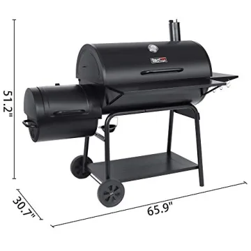Royal Gourmet CC2036F Charcoal Grill with Offset Smoker