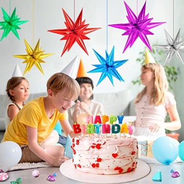 Colorful 72 PCS Starburst Balloons for Any Occasion