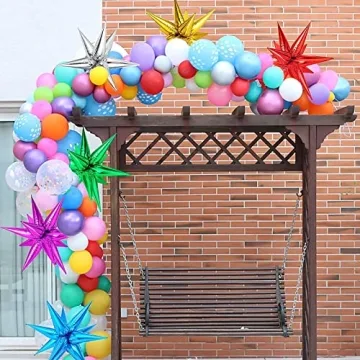 Colorful 72 PCS Starburst Balloons for Any Occasion