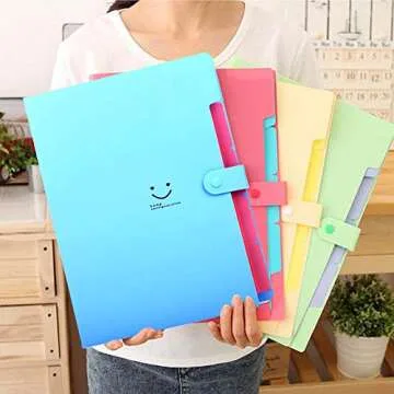 Expanding File Folder - A4 Letter Size Document Organizer