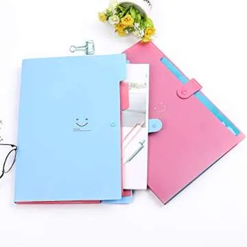 Expanding File Folder - A4 Letter Size Document Organizer