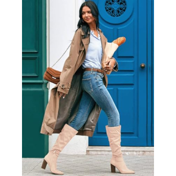 Stylish Knee High Boots for Women with Wider Calves