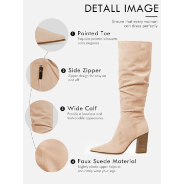 Stylish Knee High Boots for Women with Wider Calves