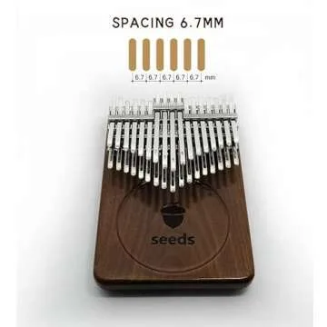Seeds Kalimba Craft 34 Key Chromatic Music Instrument Gift