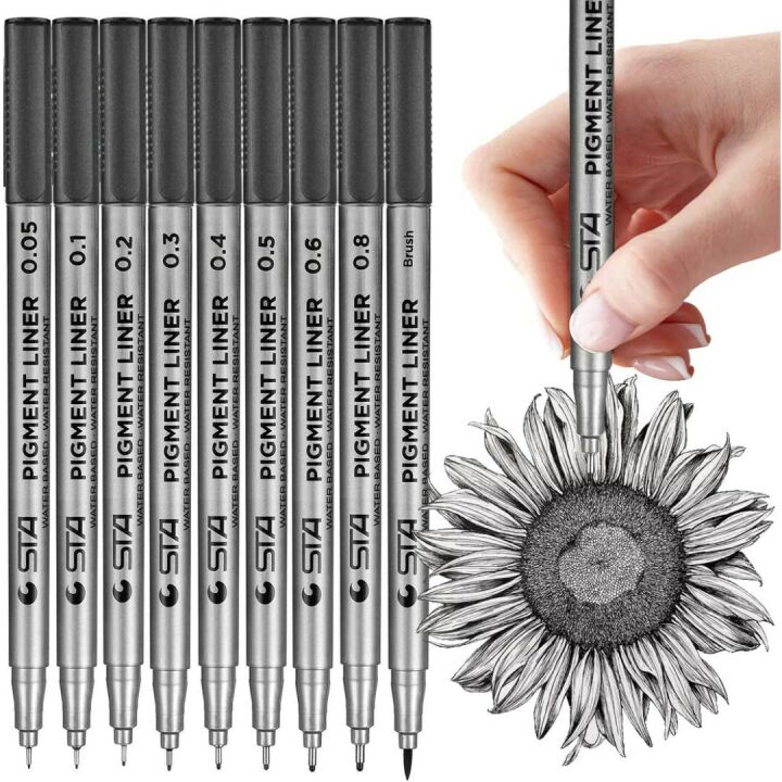 MISULOVE Micro-Pen Fineliner Pens - 9 Sizes