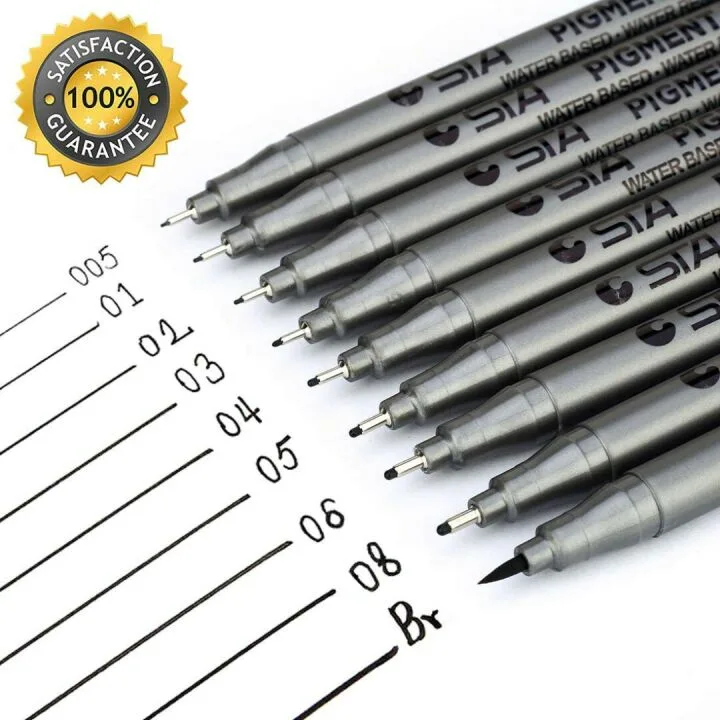 MISULOVE Micro-Pen Fineliner Pens - 9 Sizes