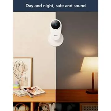 GNCC Baby Monitor with Camera and Night Vision, 1080P Baby Camera Monitor，Indoor Camera with Two Way Audio, 2.4G WiFi Smartphone Control, Motion/Sound Detection, SD&Cloud Storage, C1