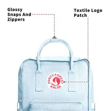 KALIDI Casual Laptop Backpack 15 Inches Classic Camping Rucksack Travel Outdoor Square Daypack Colle...