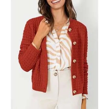 Stylish PRETTYGARDEN Women's Casual Knit Cardigans