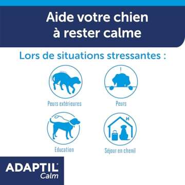 ADAPTIL Calming Pheromone Collar for Medium Large Dogs. Max Adjustable Neck Size 24.5 Inch