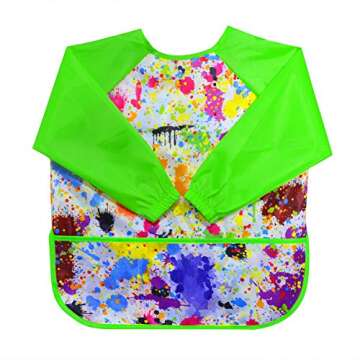 LEEY Children's Art Smock - Durable Kids Painting Apron