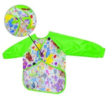 LEEY Children's Art Smock - Durable Kids Painting Apron