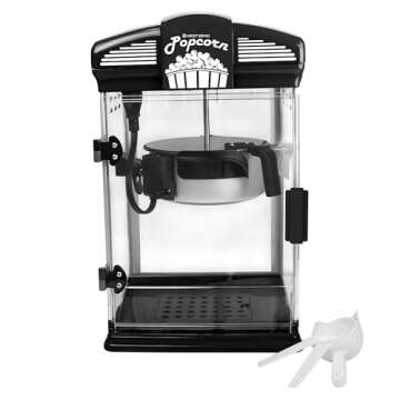 West Bend Stir Crazy Movie Theater Popcorn Popper, Gourmet Popcorn Maker Machine with Nonstick Popco...