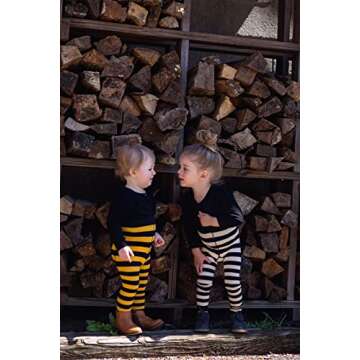 Baby Girl Boy Cotton Leggings with Suspenders, Infant to Toddler Sizes