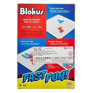 Mattel Games Fast Fun Blokus - Ultimate Family Strategy Game Experience