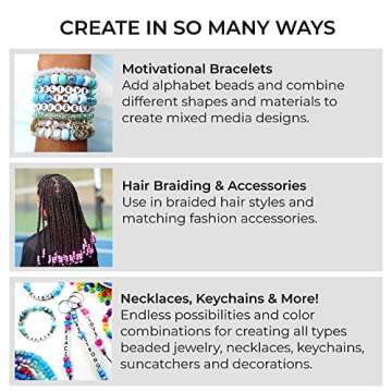 Pink Mix Pony Beads, Made in The USA, 6 x 9mm, Plastic Craft Beads for Banners, Concert Festival Bracelets, Necklaces, Key Chains & Jewelry, Hair braiding, Arts & Crafts, Bulk 500 Beads