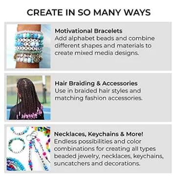 Pink Mix Pony Beads, Made in The USA, 6 x 9mm, Plastic Craft Beads for Banners, Concert Festival Bracelets, Necklaces, Key Chains & Jewelry, Hair braiding, Arts & Crafts, Bulk 500 Beads