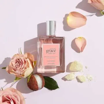 philosophy amazing grace ballet rose eau de parfum - dreamy & floral women's perfume - with notes of rose, lychee & musk - long lasting fragrance - 2 fl oz