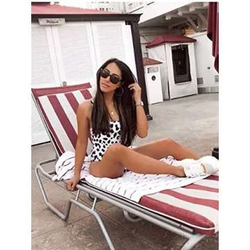 CinShein Women's Stylish High Cut Leopard Print Monokini