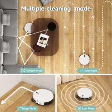 Timnbo Robot Vacuum and Mop Combo for Small Spaces