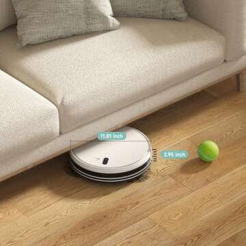 Timnbo Robot Vacuum and Mop Combo for Small Spaces