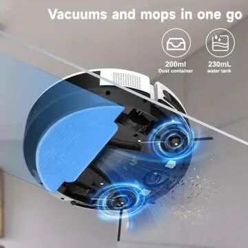 Timnbo Robot Vacuum and Mop Combo for Small Spaces