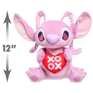 Disney Stitch Lots of Love Plush Angel - Soft & Cuddly Toy