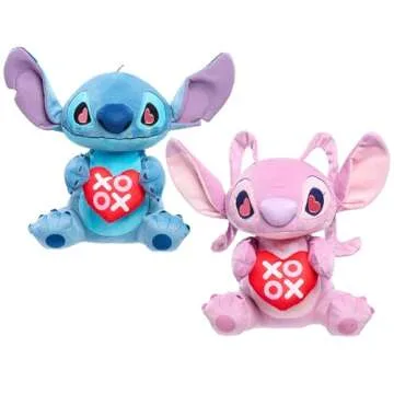 Disney Stitch Lots of Love Plush Angel - Soft & Cuddly Toy