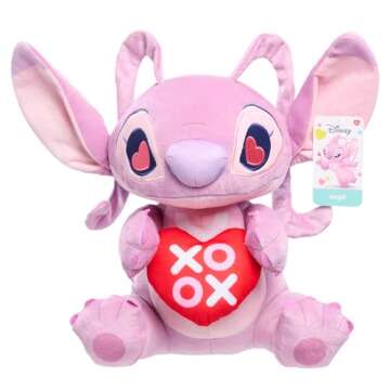 Disney Stitch Lots of Love Plush Angel - Soft & Cuddly Toy