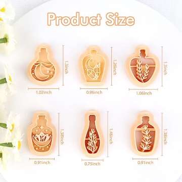 Puocaon Potion Bottle Clay Cutters for Creative Jewelry