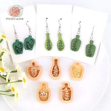 Puocaon Potion Bottle Clay Cutters for Creative Jewelry