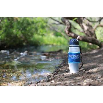Seychelle Rad/Advanced Emergency Backpacking Camping Water Filter Bottle - Single - 28 oz