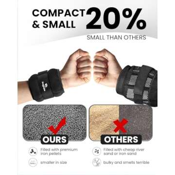 Ankle Weights, 3 Lbs X 2 Wrist Leg Arm Weights for Women, Kids and Men, Comfortable and Soft, Pretty...