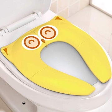 Gimars Upgrade Folding 8 Large Non Slip Silicone Pads Travel Portable Reusable Toilet Potty Training...