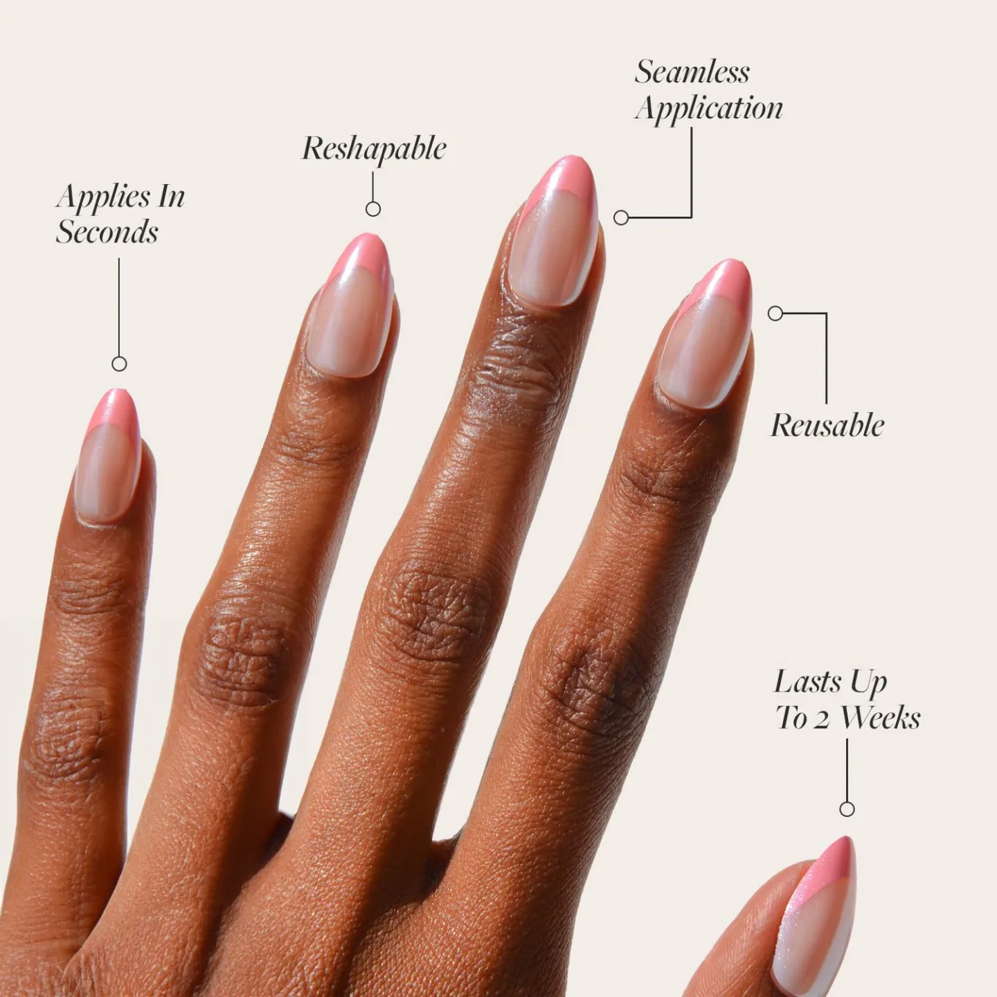 Glamnetic Bubble Gum Glaze Press On Nails Kit